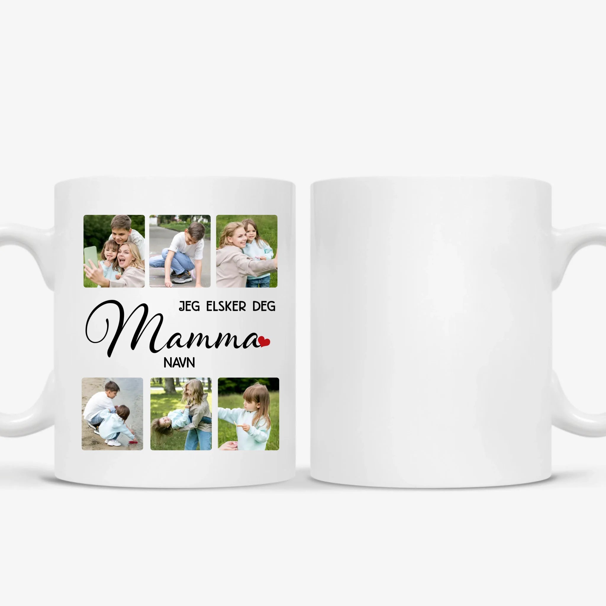 Personlig Fotokopp til Mamma – Jeg Elsker Deg med Navn