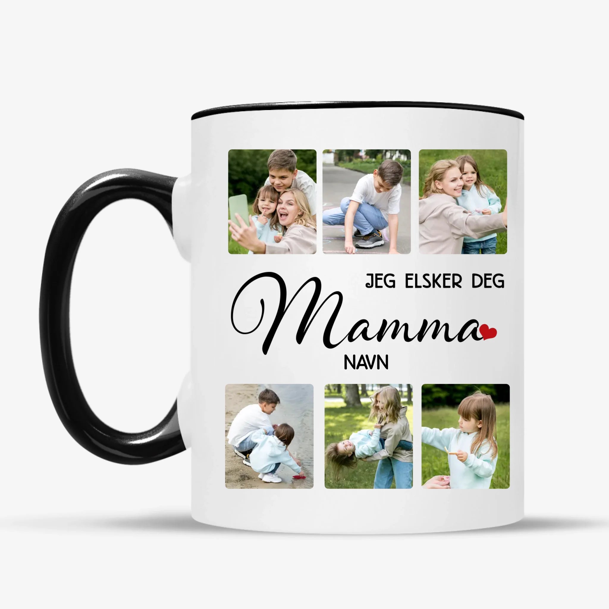 Personlig Fotokopp til Mamma – Jeg Elsker Deg med Navn