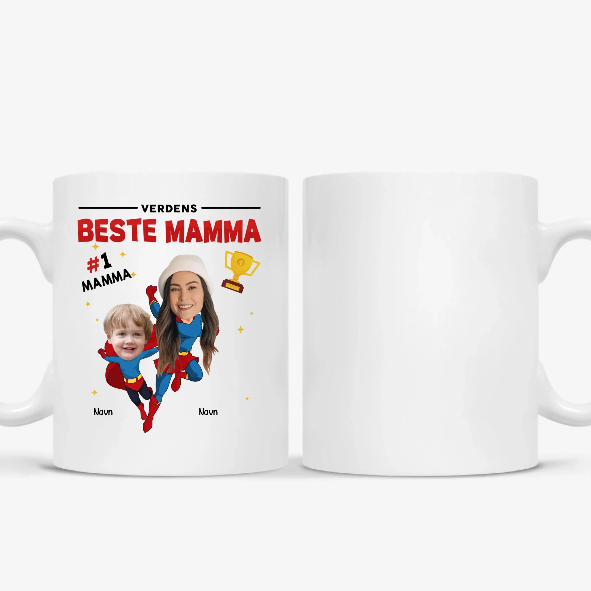 Verdens Beste Mamma Personlig Kopp med foto