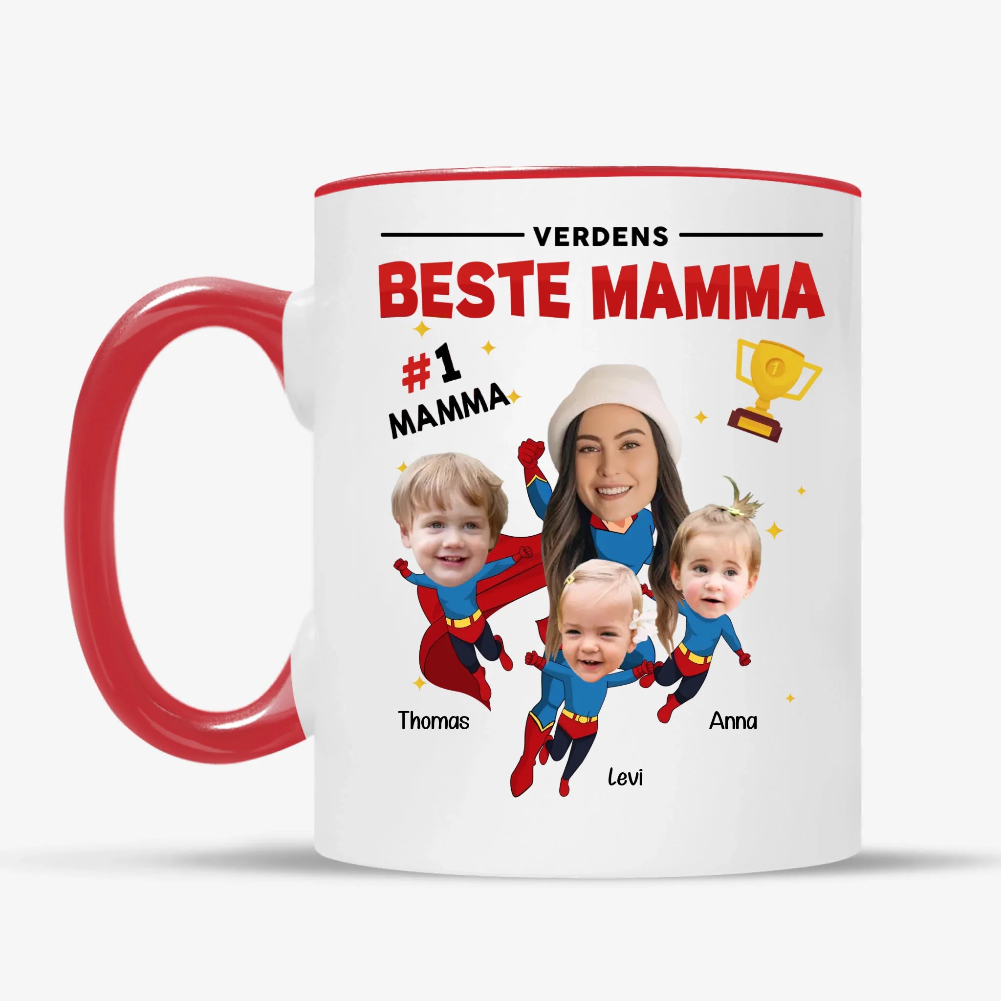 Verdens Beste Mamma Personlig Kopp med foto