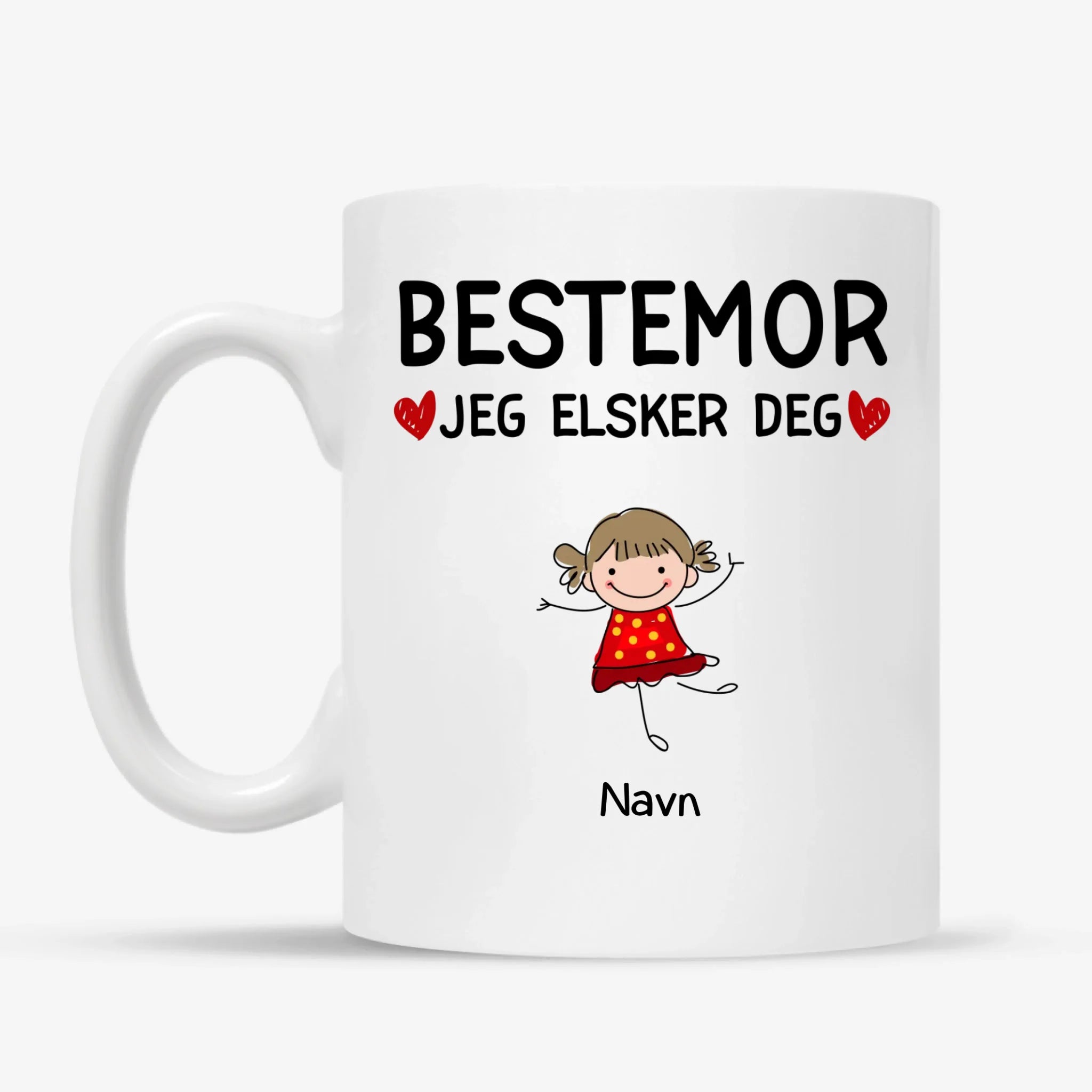 Personlig bestemorkopp | Tilpass gave til bestemor | Bestemor Vi elsker deg