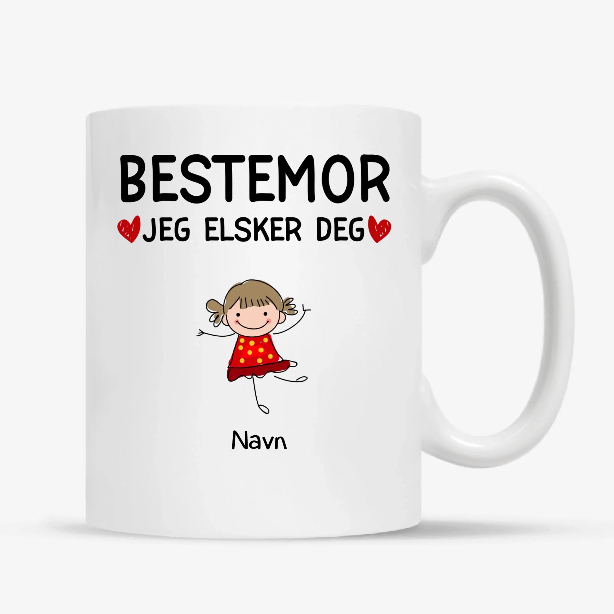 Personlig bestemorkopp | Tilpass gave til bestemor | Bestemor Vi elsker deg