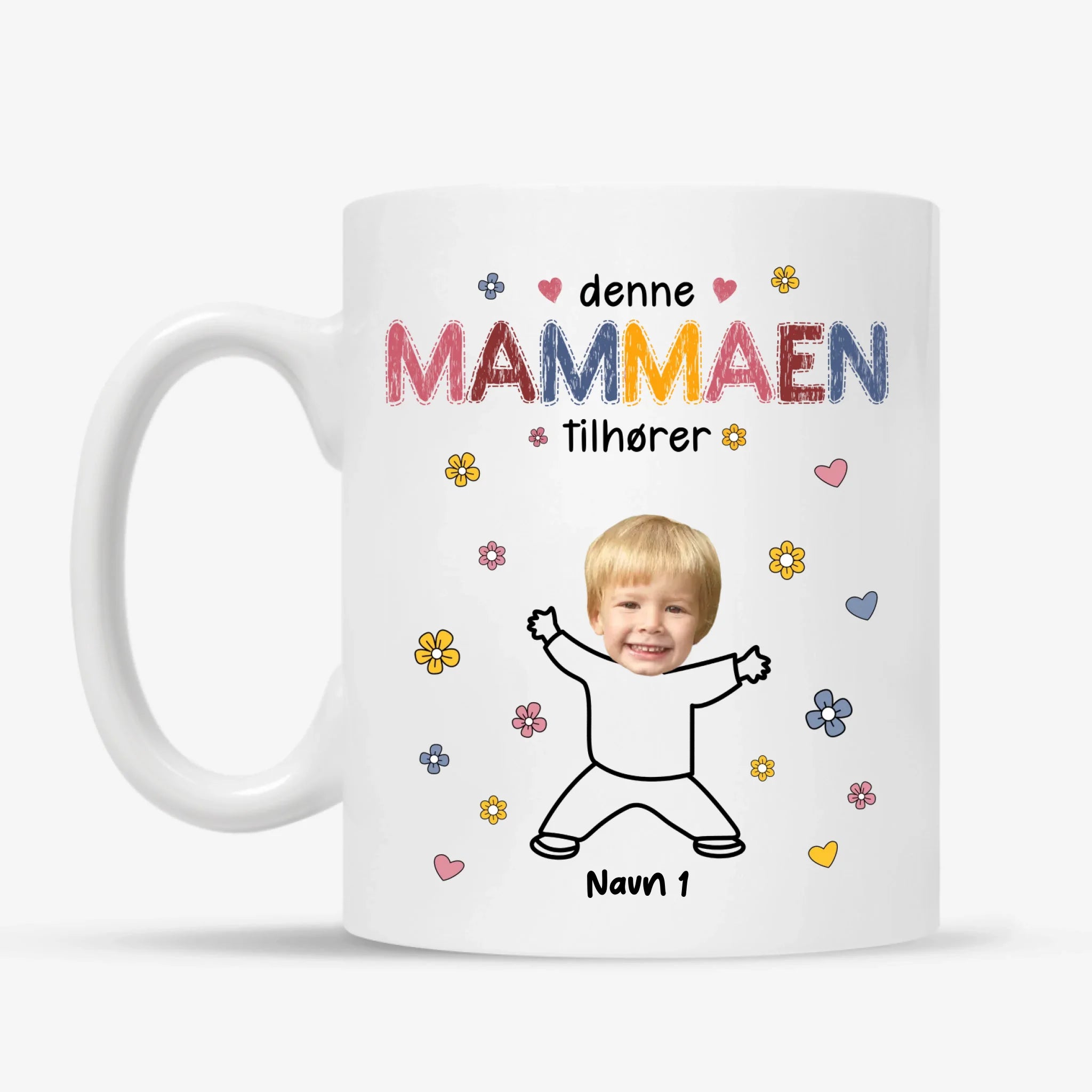 Krus med Eget Foto & Navn - Denne Mammaen
 Tilhører