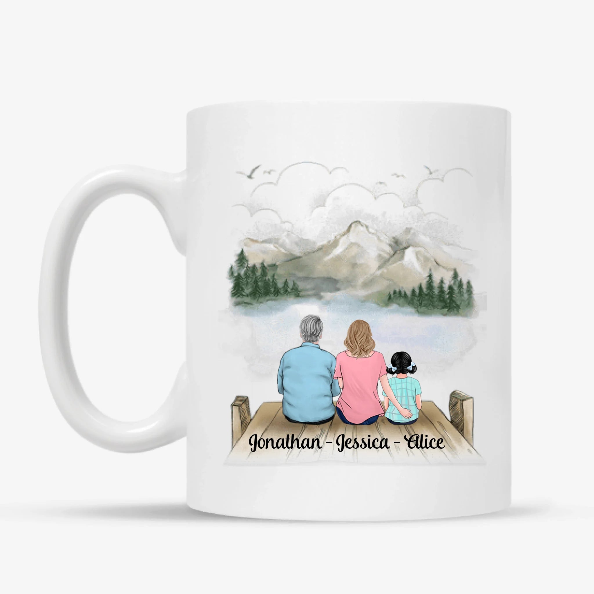 Personlig mugg till pappa | Personlig presenter till farfar | Mina barn har en morfar