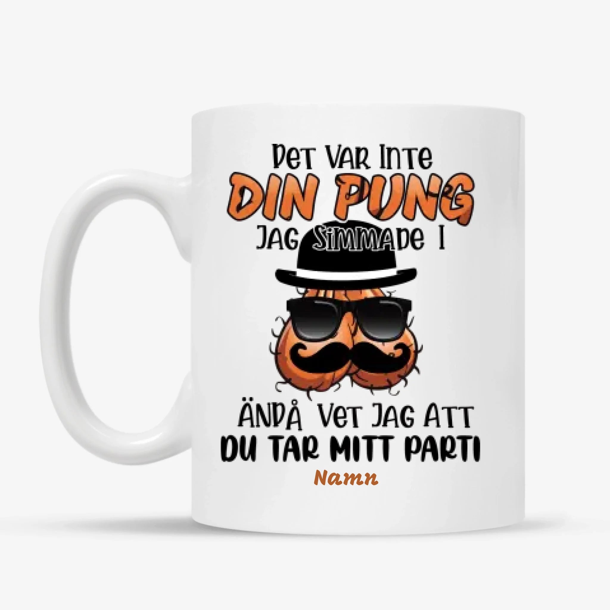 Personligt krus til far | Personlige gaver til far | Sjovt krus. Det var ikke din pung, jeg svømmede i.