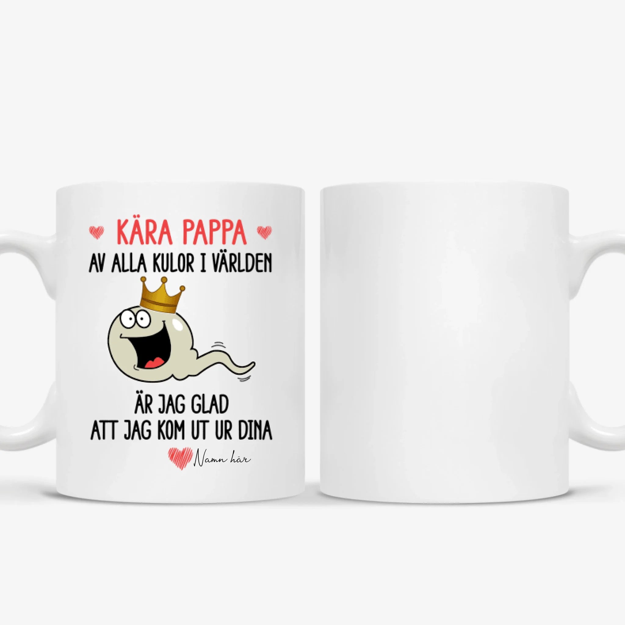 pappa av alla kulor i världen - Personlig mugg till Pappa