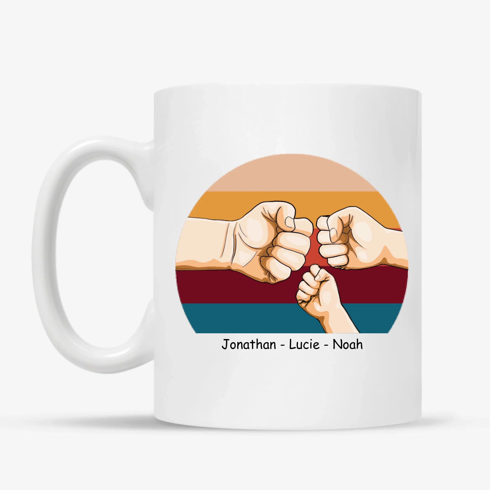 Personlig mugg till pappa | Personlig presenter till far | älskad Mer än du Anar Mugg för Son Vit