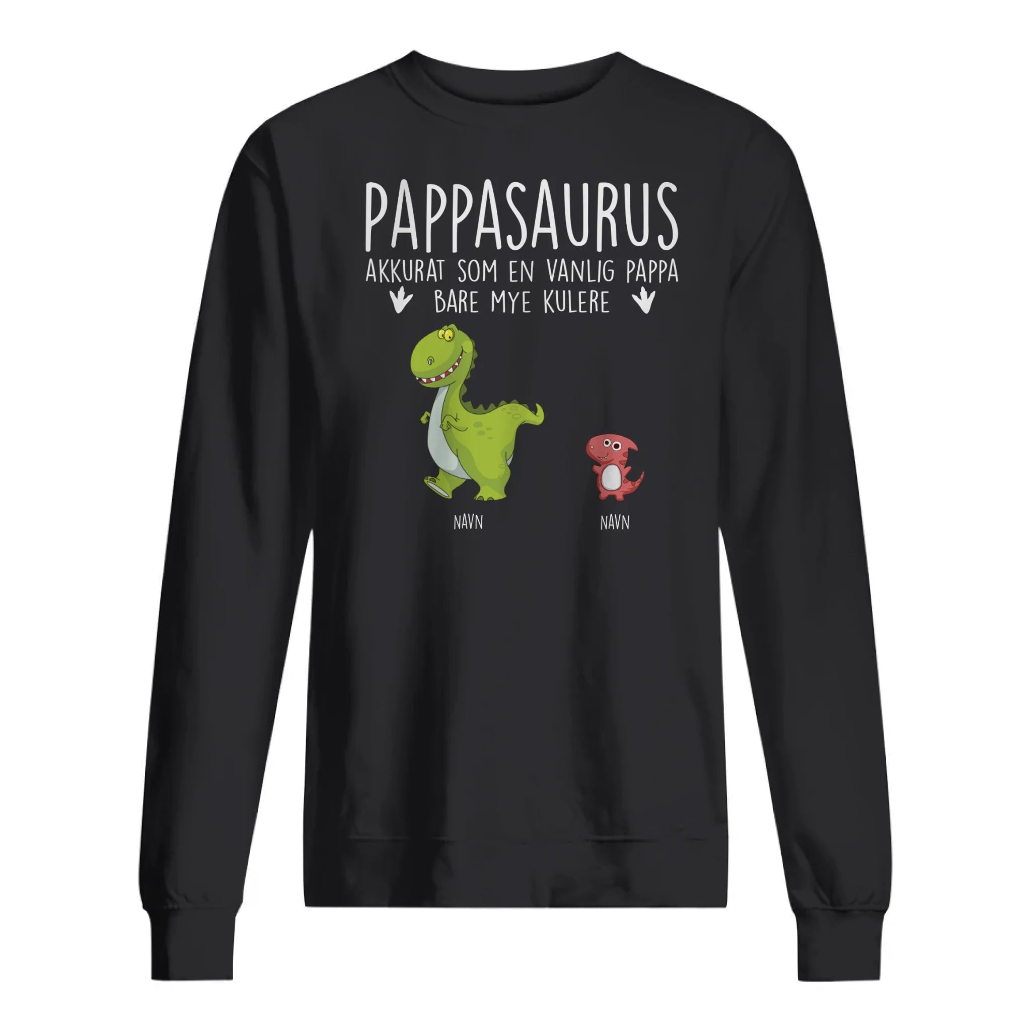 Personlig T skjorte til Pappa | Tilpasse gave til Far | Pappasaurus akkurat som en vanlig Pappa bare mye kulere