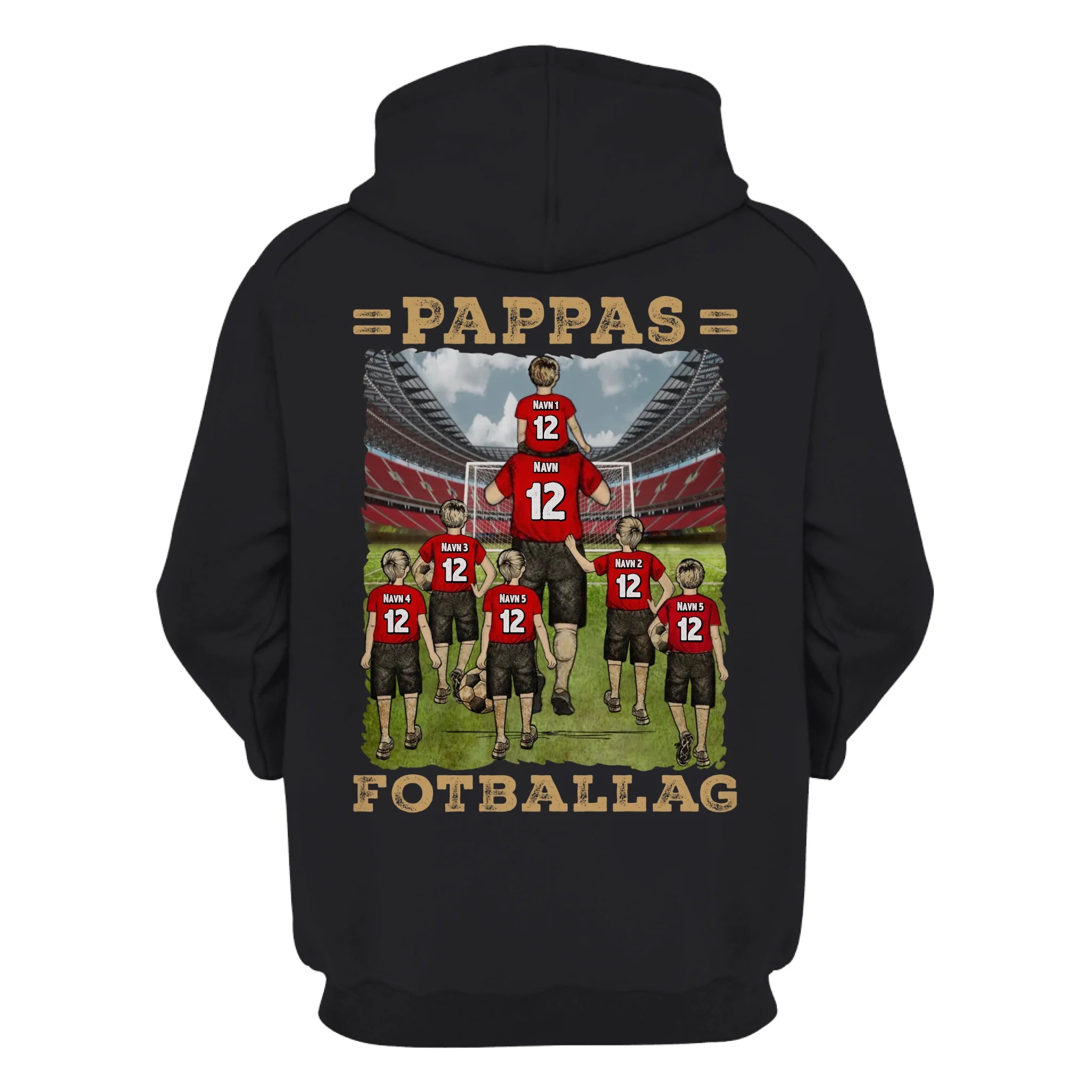Personlig T skjorte til Pappa | Tilpasse gave til Far | Pappas favoritt fotballag