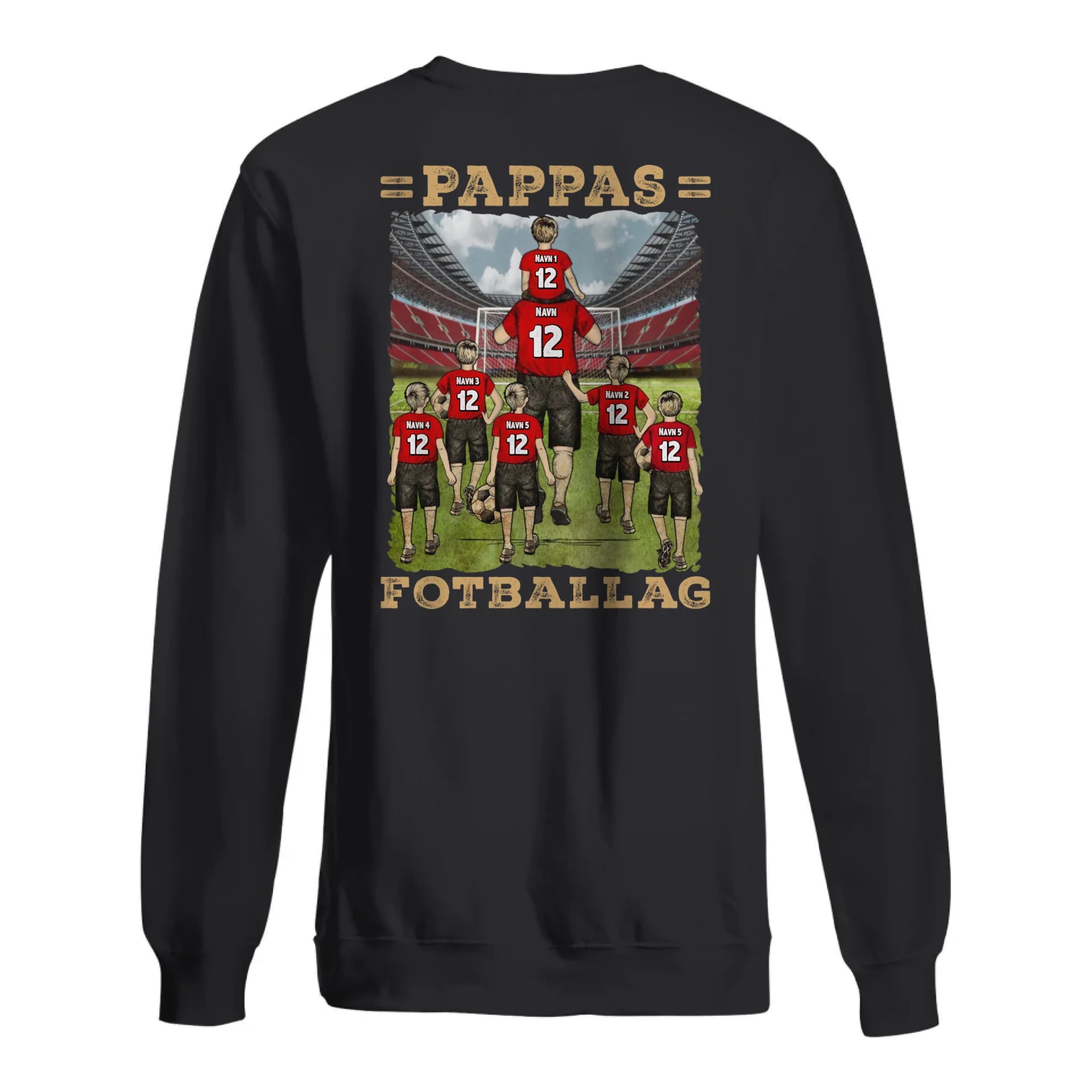 Personlig T skjorte til Pappa | Tilpasse gave til Far | Pappas favoritt fotballag
