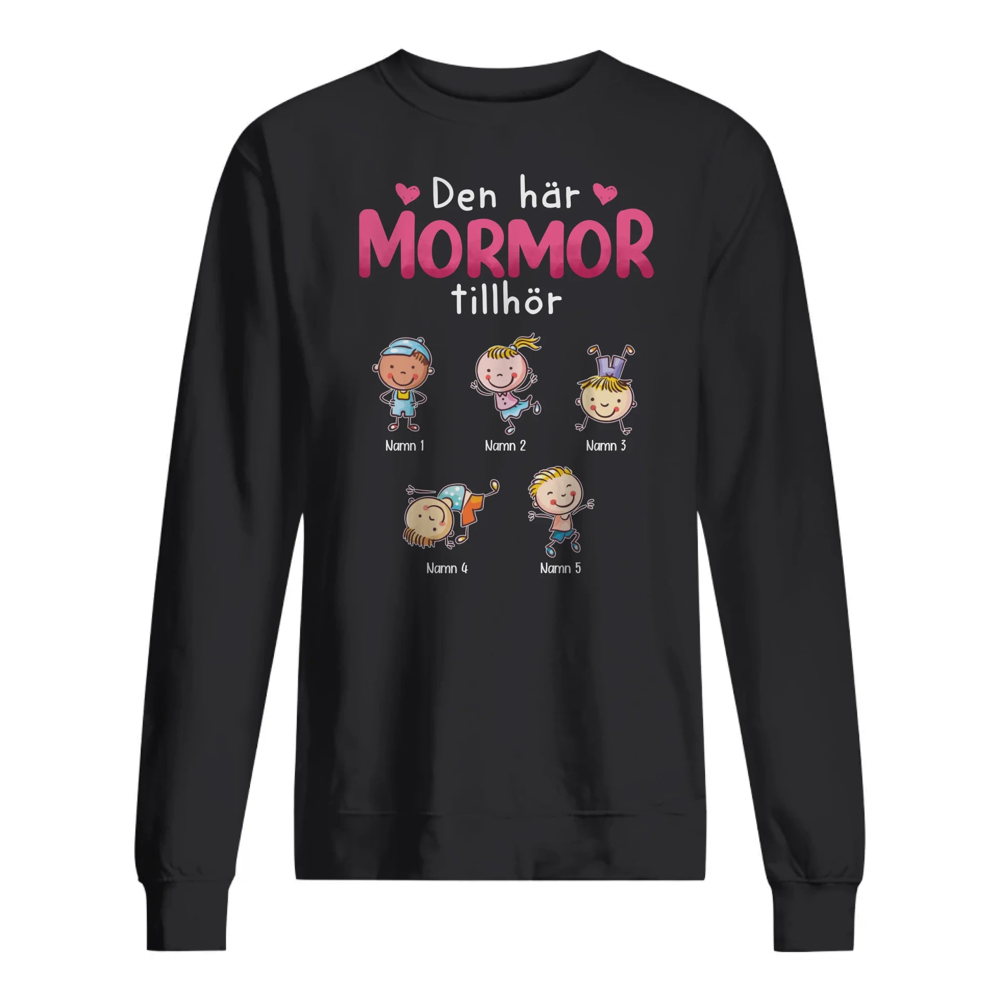 Personlig T-shirt till mormor | Personlig present till farmor | Den här mamman/mormor tillhör