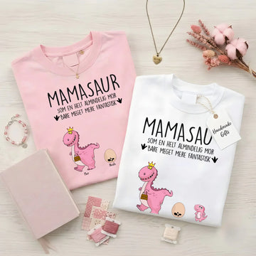 Mamasaur - Personlig unisex T-shirt til Mor