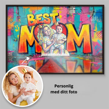 Personlig poster för mamma – Graffiti-stil poster