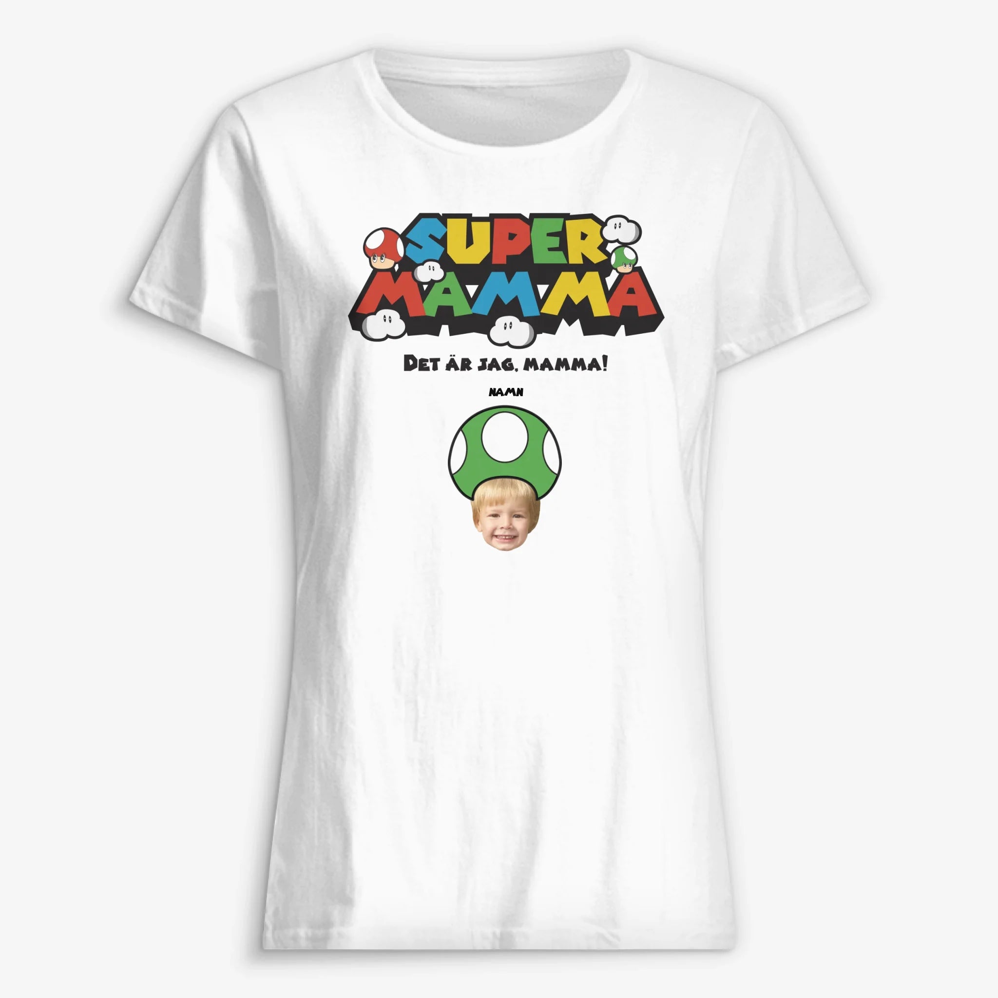 Super Mamma foto personalizada - Personlig T-shirt för mamma