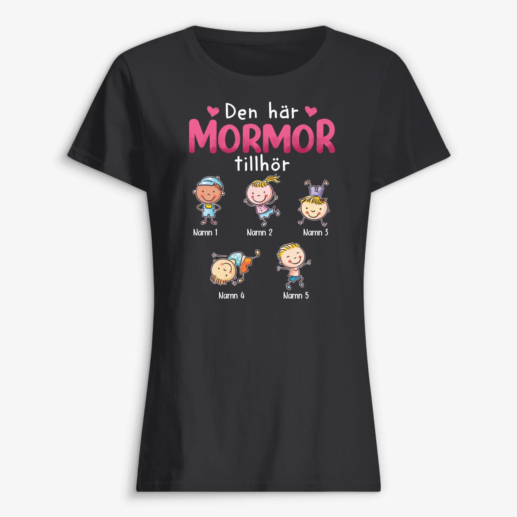 Personlig T-shirt til bedstemor | Personlig gave til bedstemor | Denne mor/bedstemor tilhører