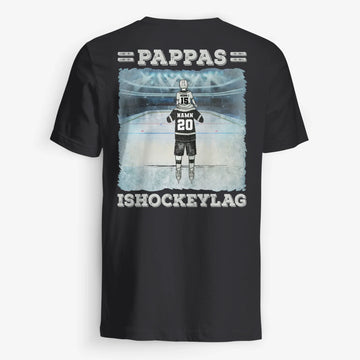Personlig t-shirt till pappa | Personlig present till far | Pappas ishockeylag