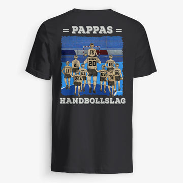 Personlig t-shirt till pappa | Personlig presenter till far | Pappas handbollslag