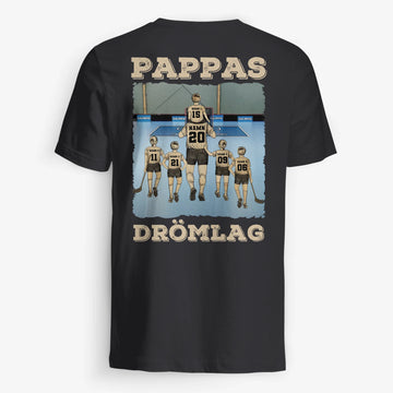 Personlig t-skjorte til pappa | Personlig gave til far | Pappas innebandylag for innebandyelskere