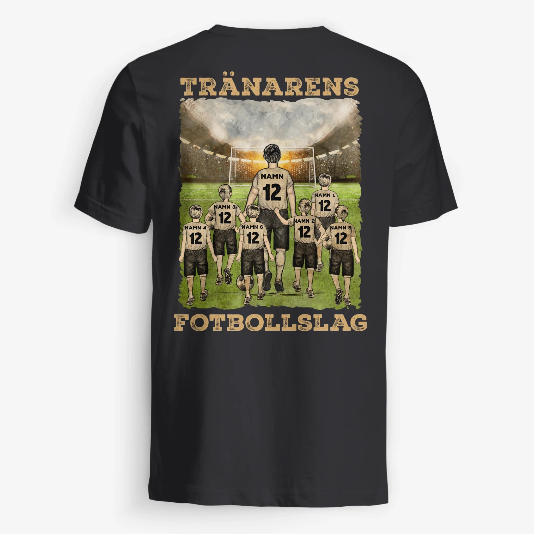 Personlig t-shirt till Tränare | Tränarens Fotbollslag