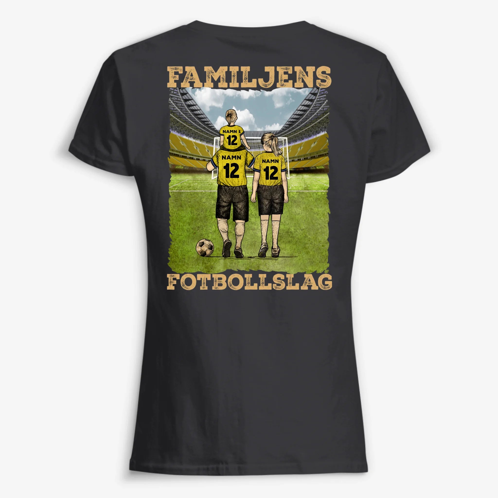 Personlig t-shirt till pappa |Personlig present till far |Familjens Favoritfotbollslag