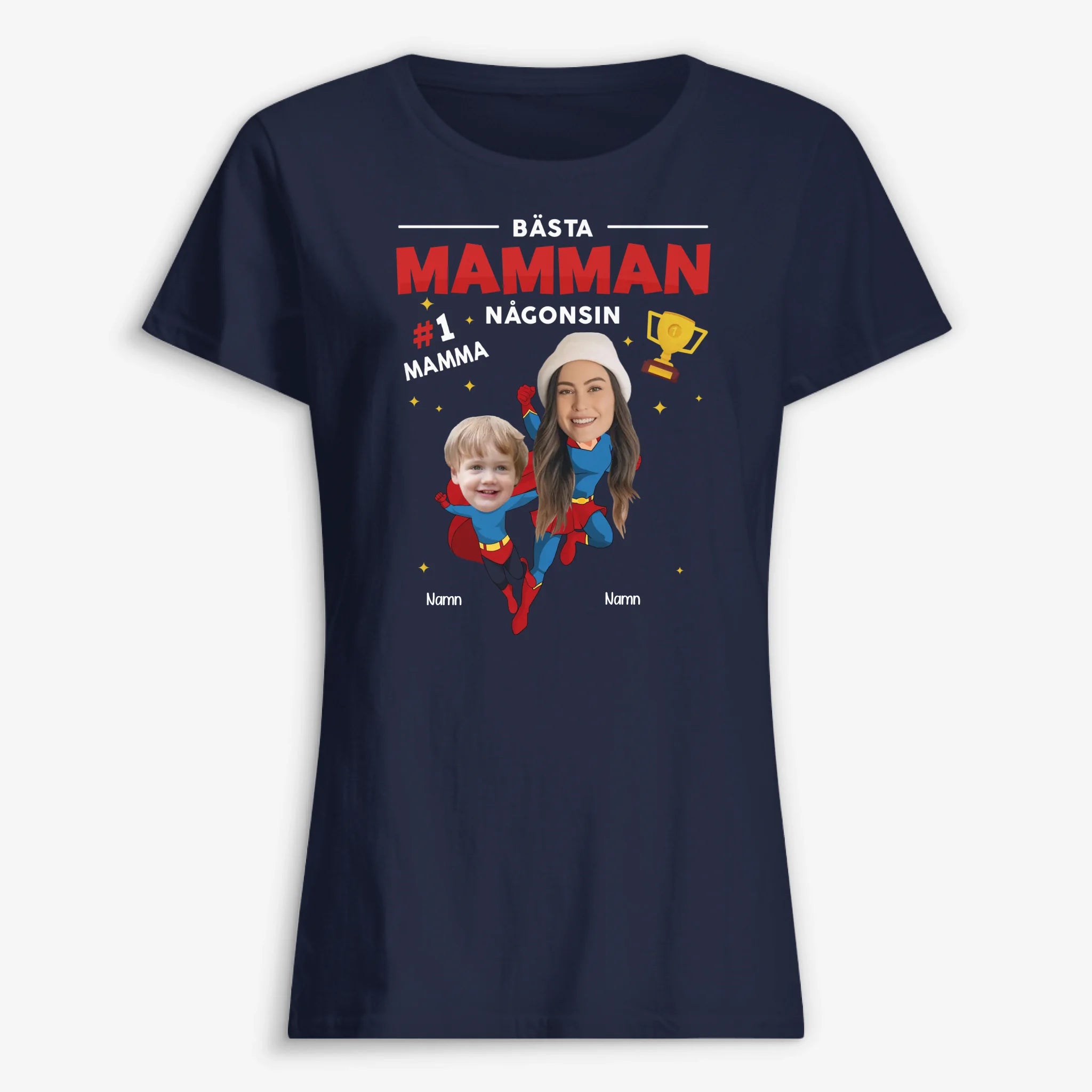 Personlig foto-t-shirt til mor | Den bedste mor nogensinde