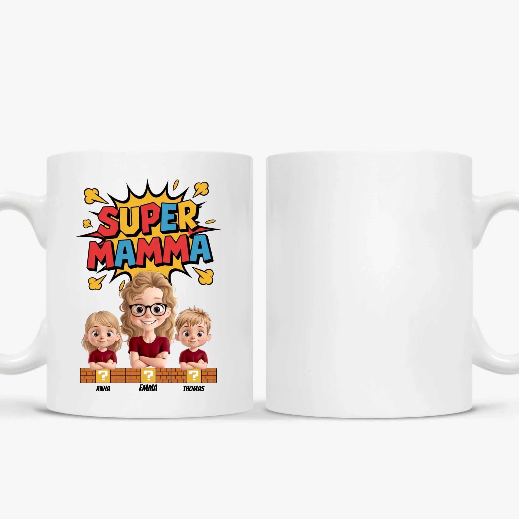 Super Mamma  - Personlig mugg till Mamma
