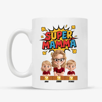 Super Mamma  - Personlig mugg till Mamma