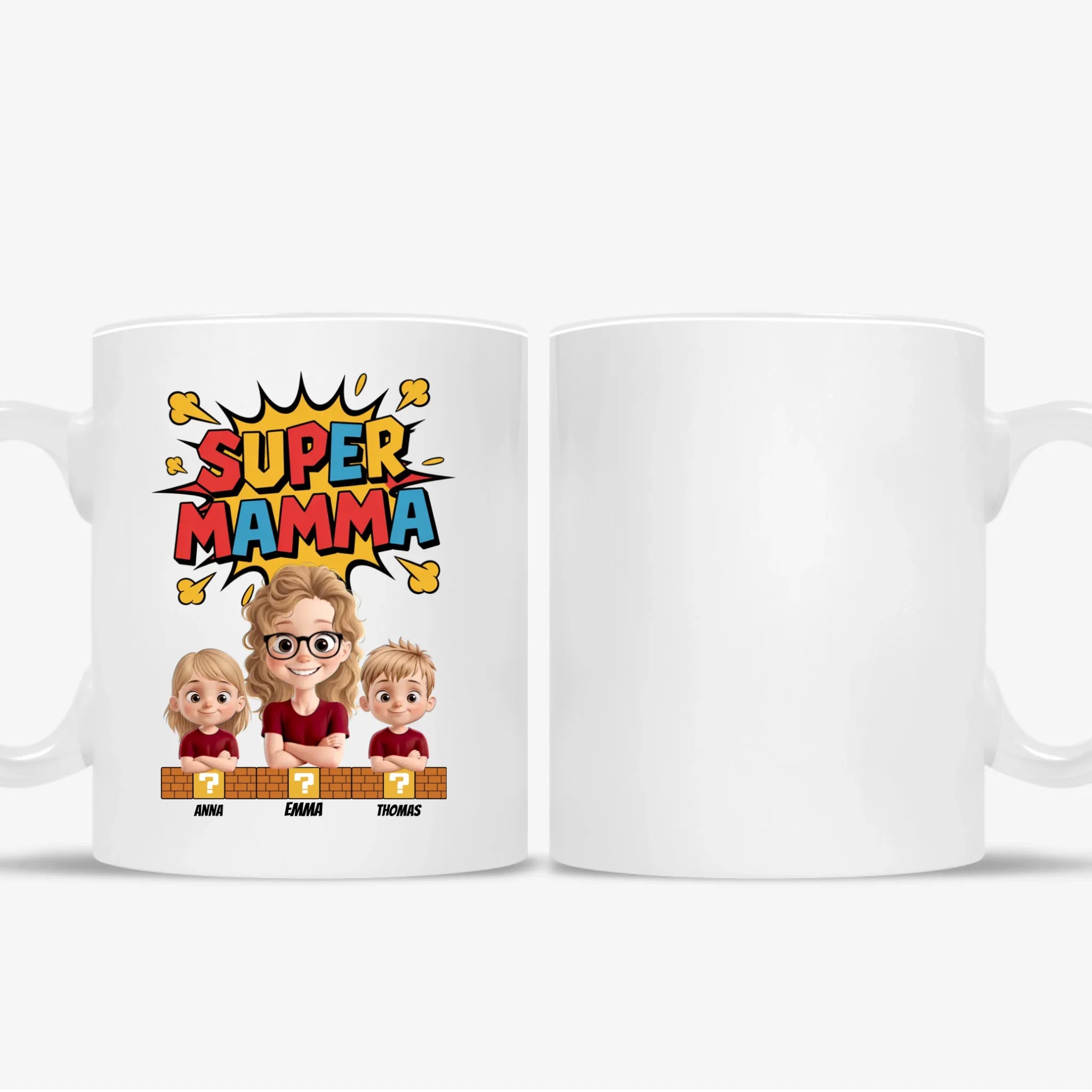Super Mamma  - Personlig mugg till Mamma