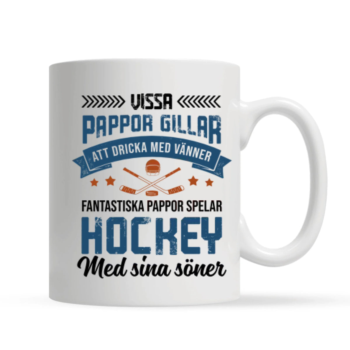 Personligt krus fra datter og søn til far | Personlige gaver til far | Fantastiske fædre spiller hockey