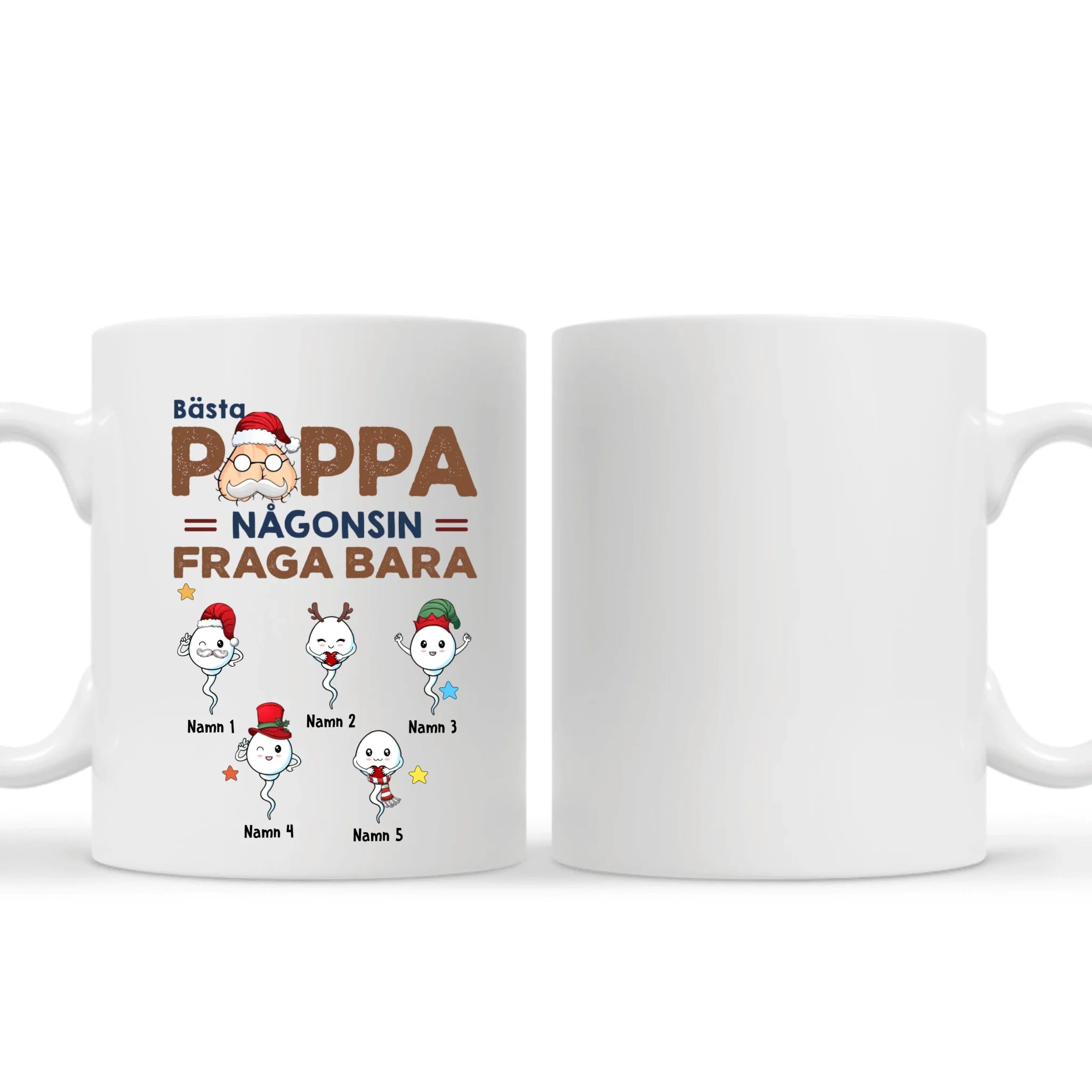 Personlig mugg till Pappa | Personlig present till Far | Bästa Pappa någonsin fråga bara