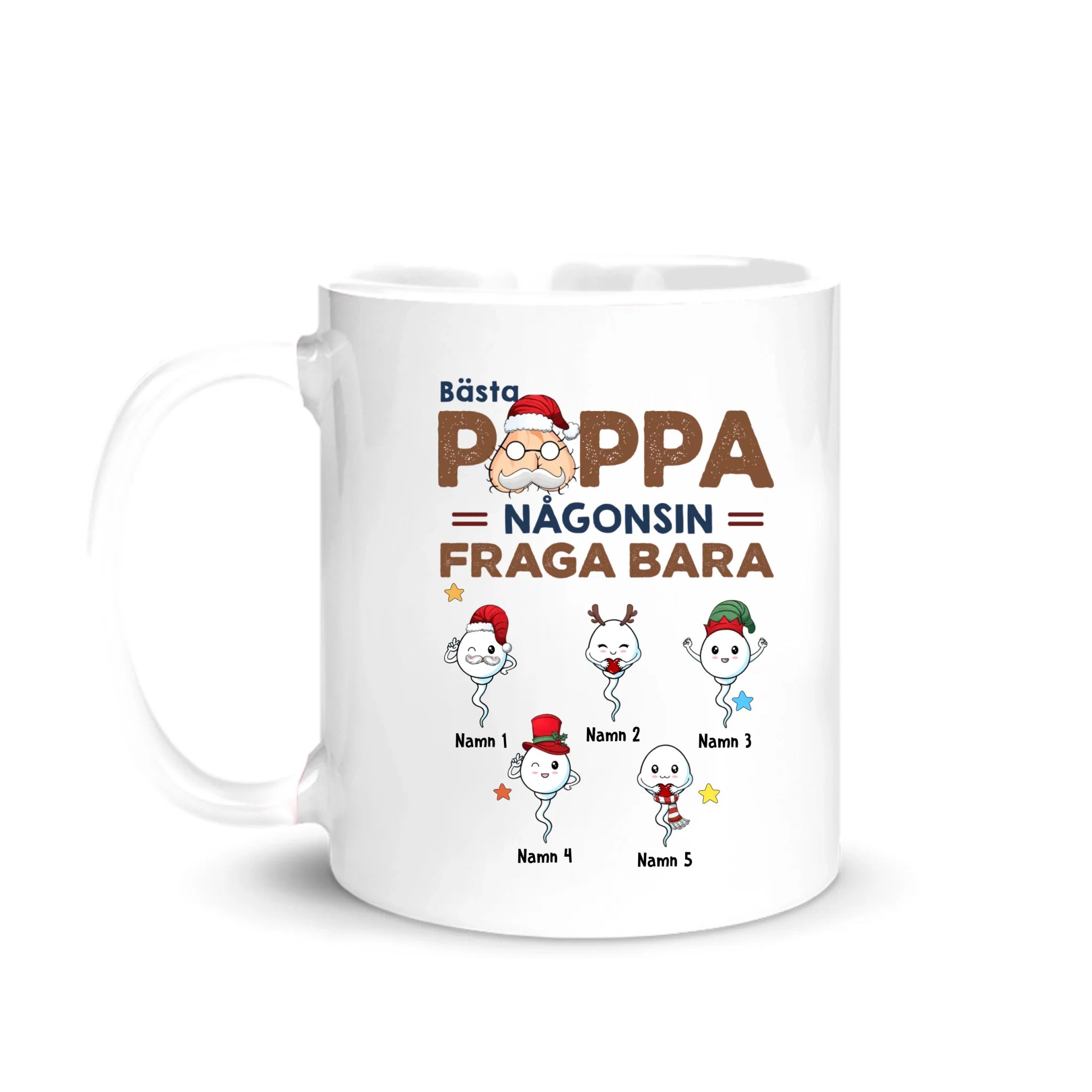 Personlig mugg till Pappa | Personlig present till Far | Bästa Pappa någonsin fråga bara