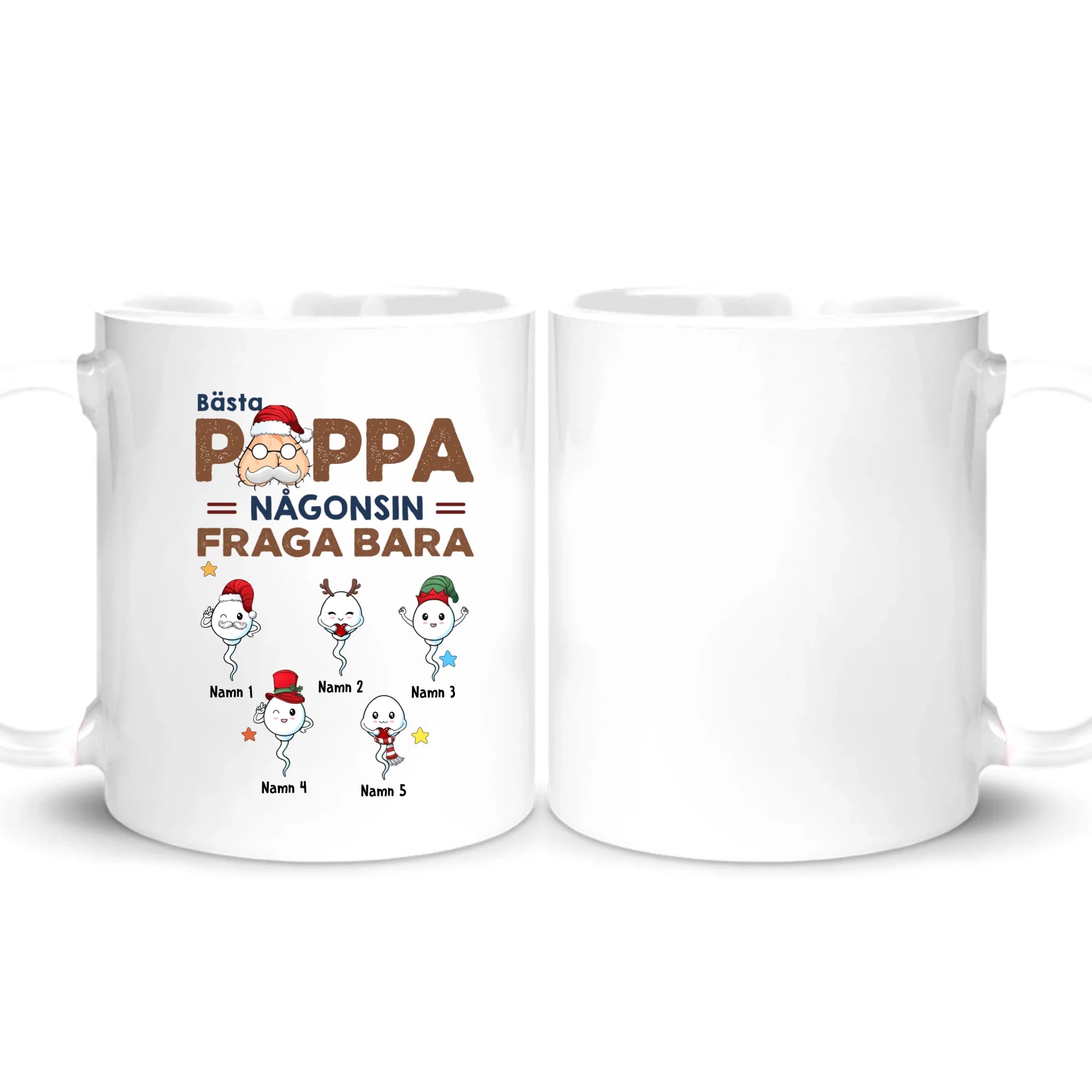 Personlig mugg till Pappa | Personlig present till Far | Bästa Pappa någonsin fråga bara