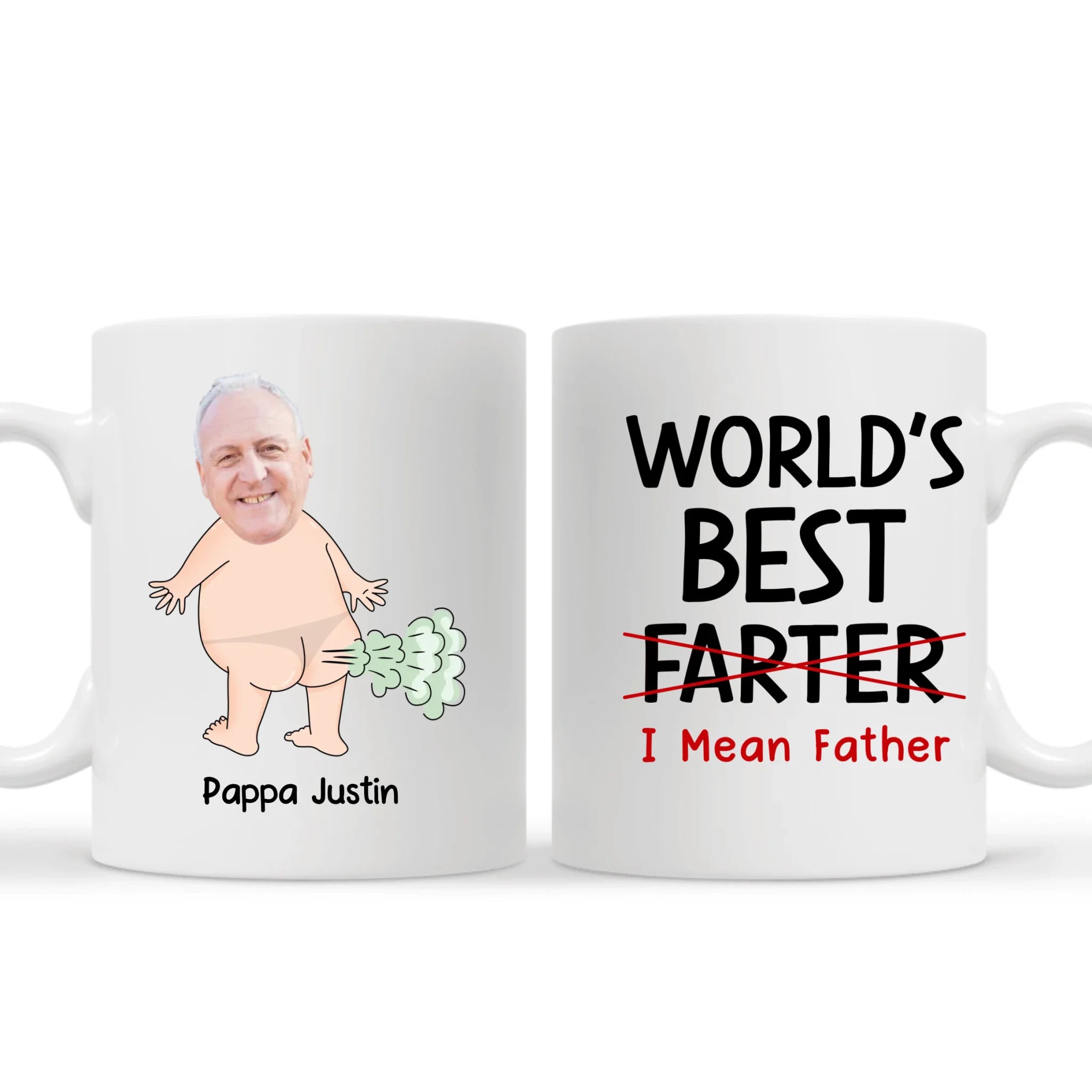 Personlig mugg till Pappa - World's best Farter