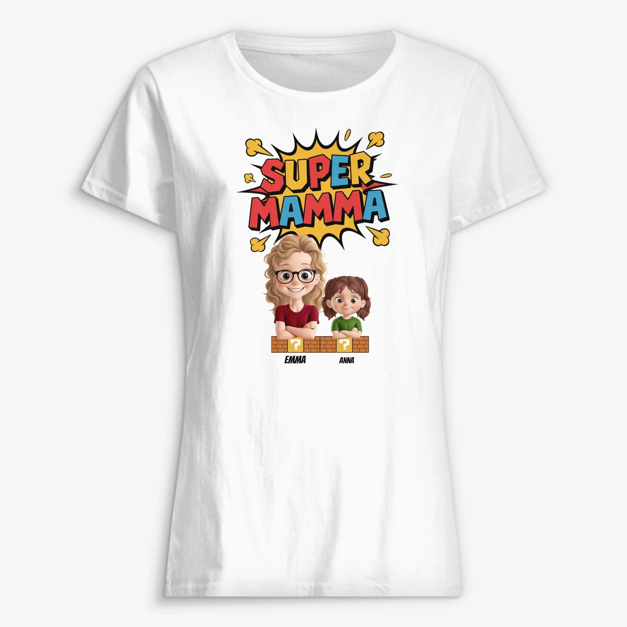 Super Mamma - Personlig T-shirt för Mamma