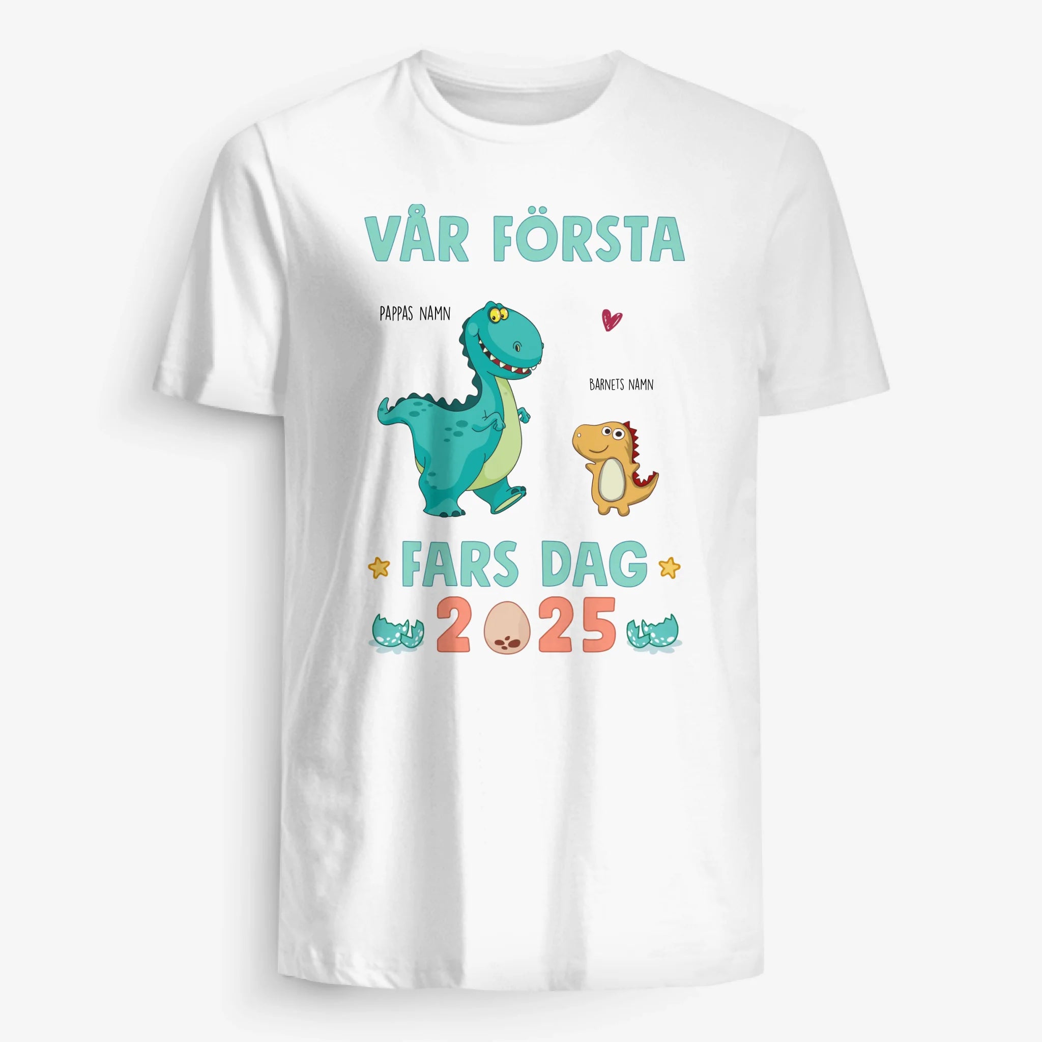 Vår första fars dag - Matchande T-shirt till Pappa och bebis