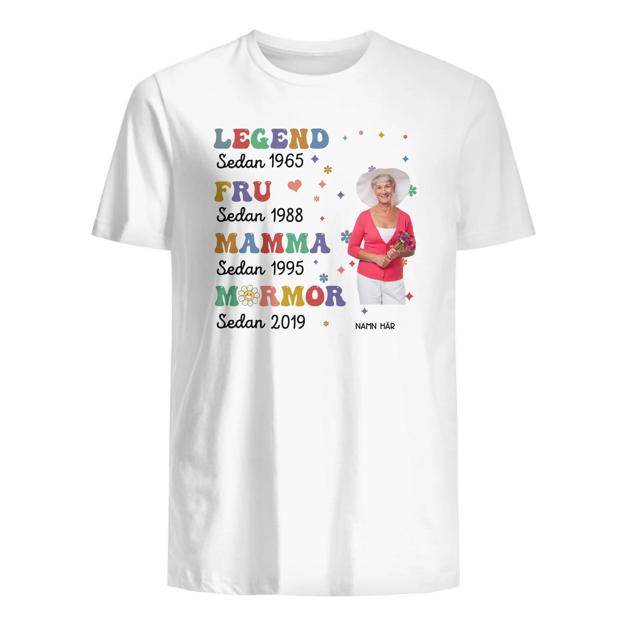 Personlig t-shirt til bedstemor | Legendarisk kone mor bedstemor