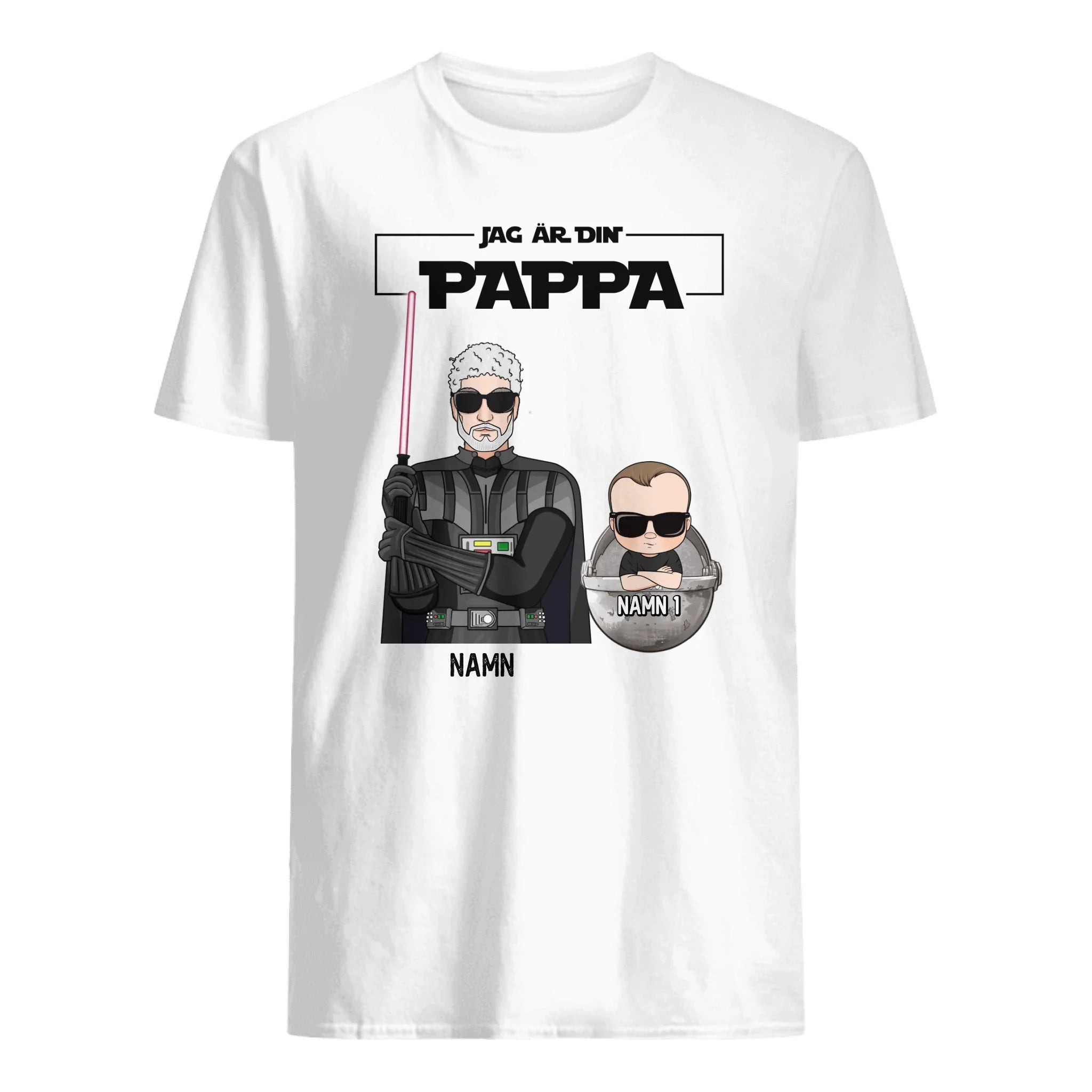 Jag är din far Ljus version - Personlig T-shirt till Pappa