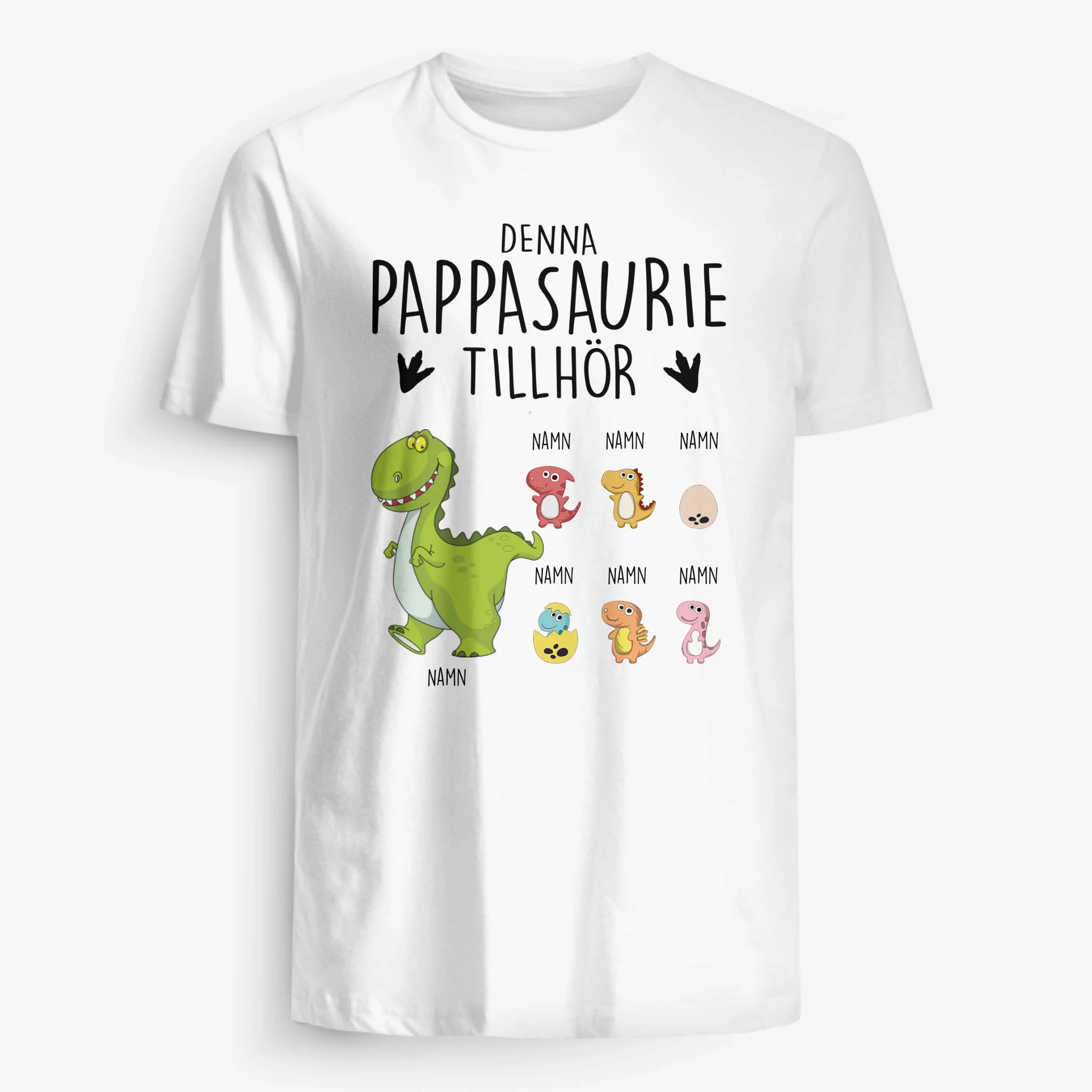 Pappasaurie tillhör - Personlig T-shirt till Pappa