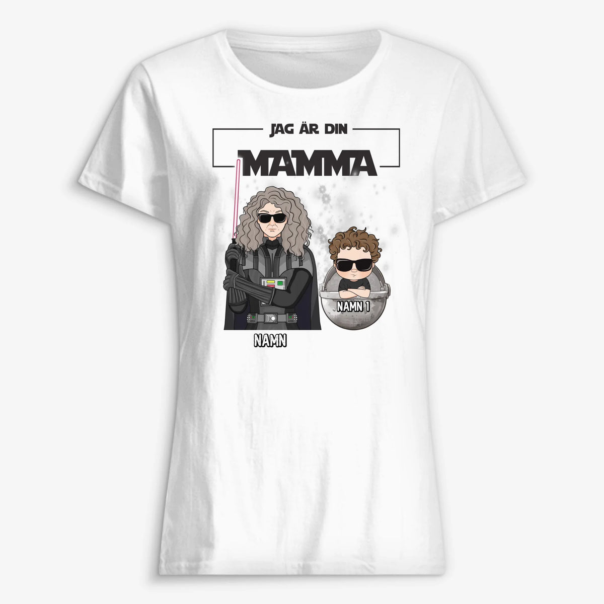 Personlig T-shirt till mamma | Personlig present till mor | Jag är din mamma
