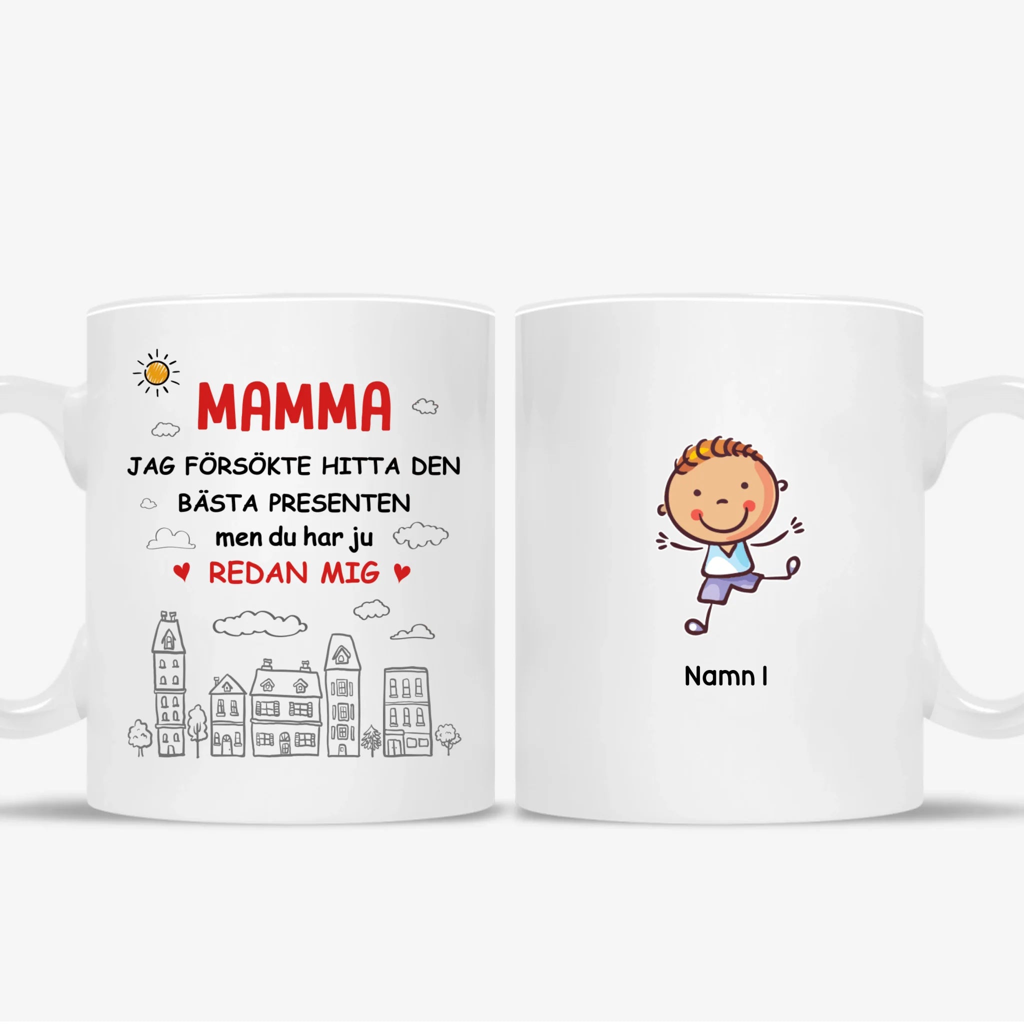 Personlig krus til mamma | Personlige gaver til mor | Mamma, vi prøvde å finne den beste gaven, men du har oss allerede