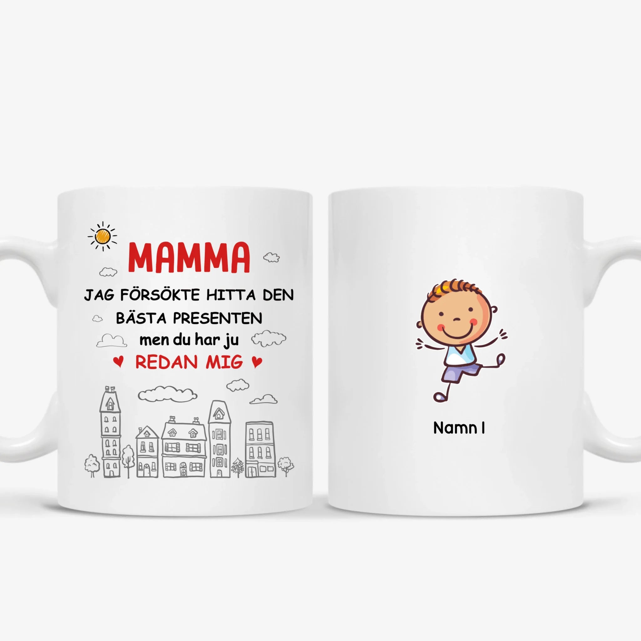 Personlig krus til mamma | Personlige gaver til mor | Mamma, vi prøvde å finne den beste gaven, men du har oss allerede
