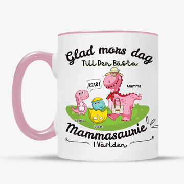Glad mors dag Till Den Bästa Mammasaurie I Världen - Personlig mugg till Mamma