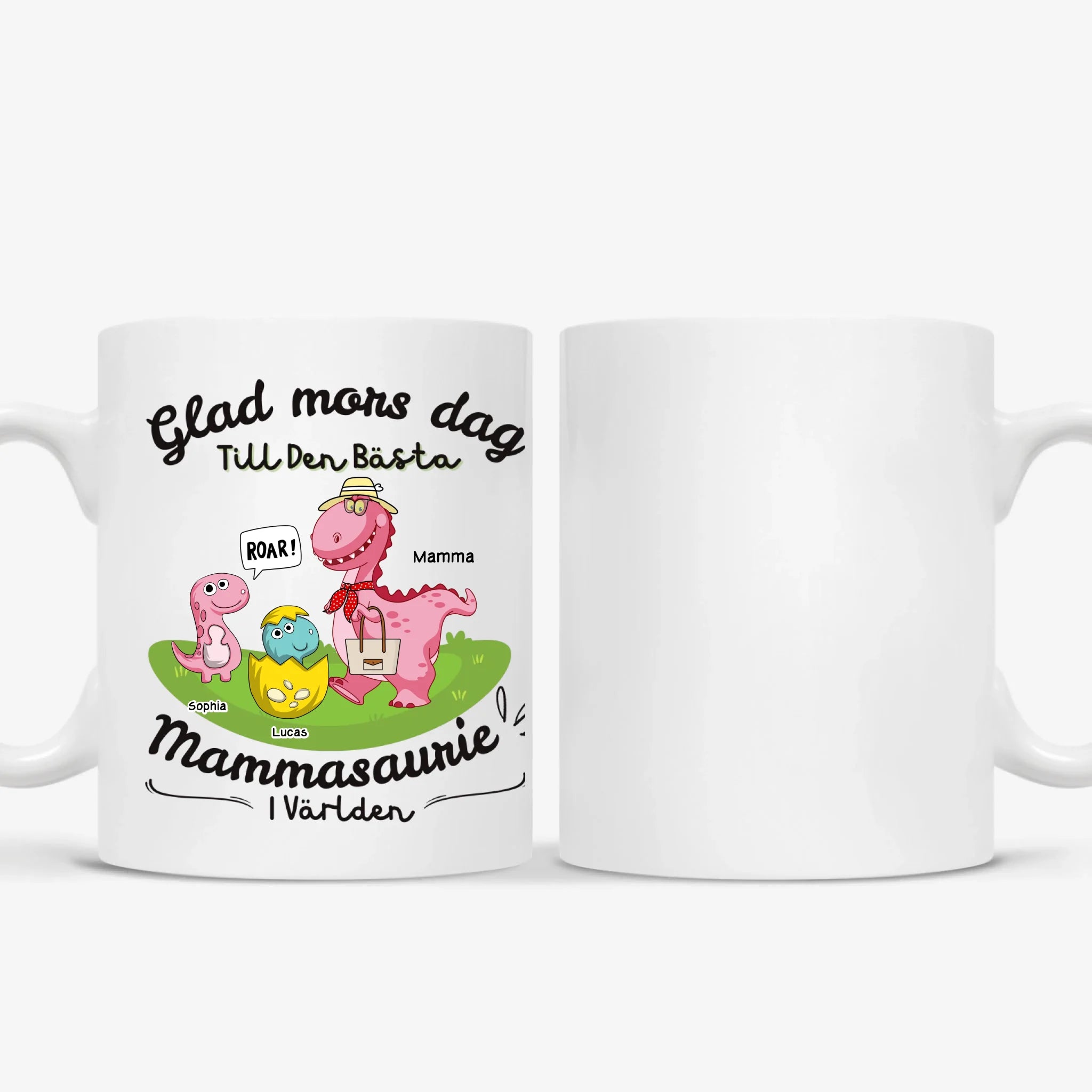 Glad mors dag Till Den Bästa Mammasaurie I Världen - Personlig mugg till Mamma