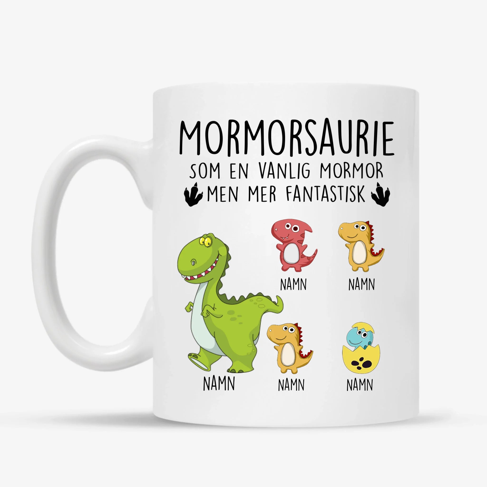 Personlig mugg till Mormor Farmor| Personlig present till Mormor Farmor | Mormorsaurie Farmorsaurie