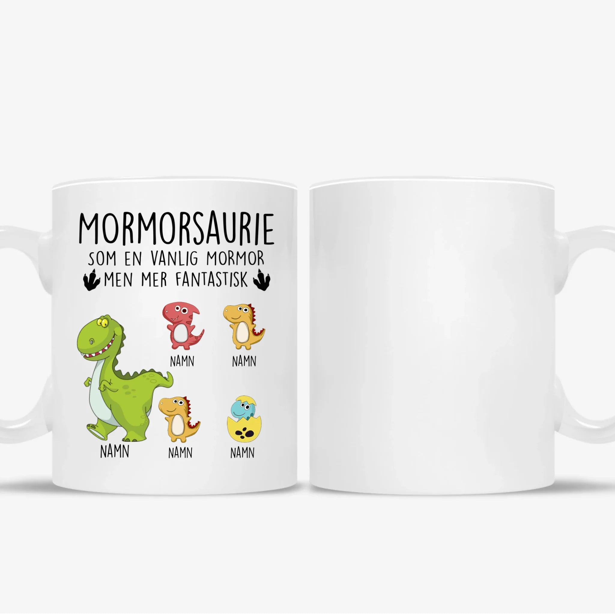 Personlig mugg till Mormor Farmor| Personlig present till Mormor Farmor | Mormorsaurie Farmorsaurie