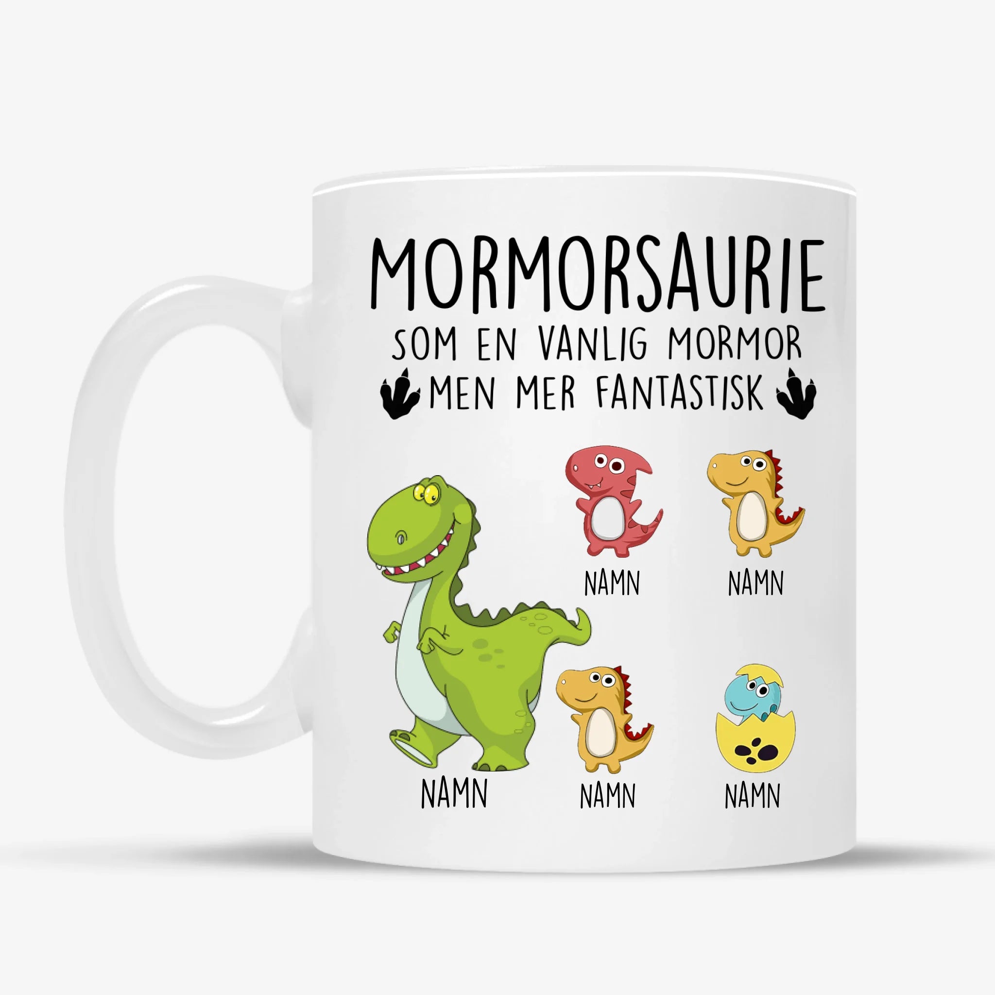 Personlig mugg till Mormor Farmor| Personlig present till Mormor Farmor | Mormorsaurie Farmorsaurie