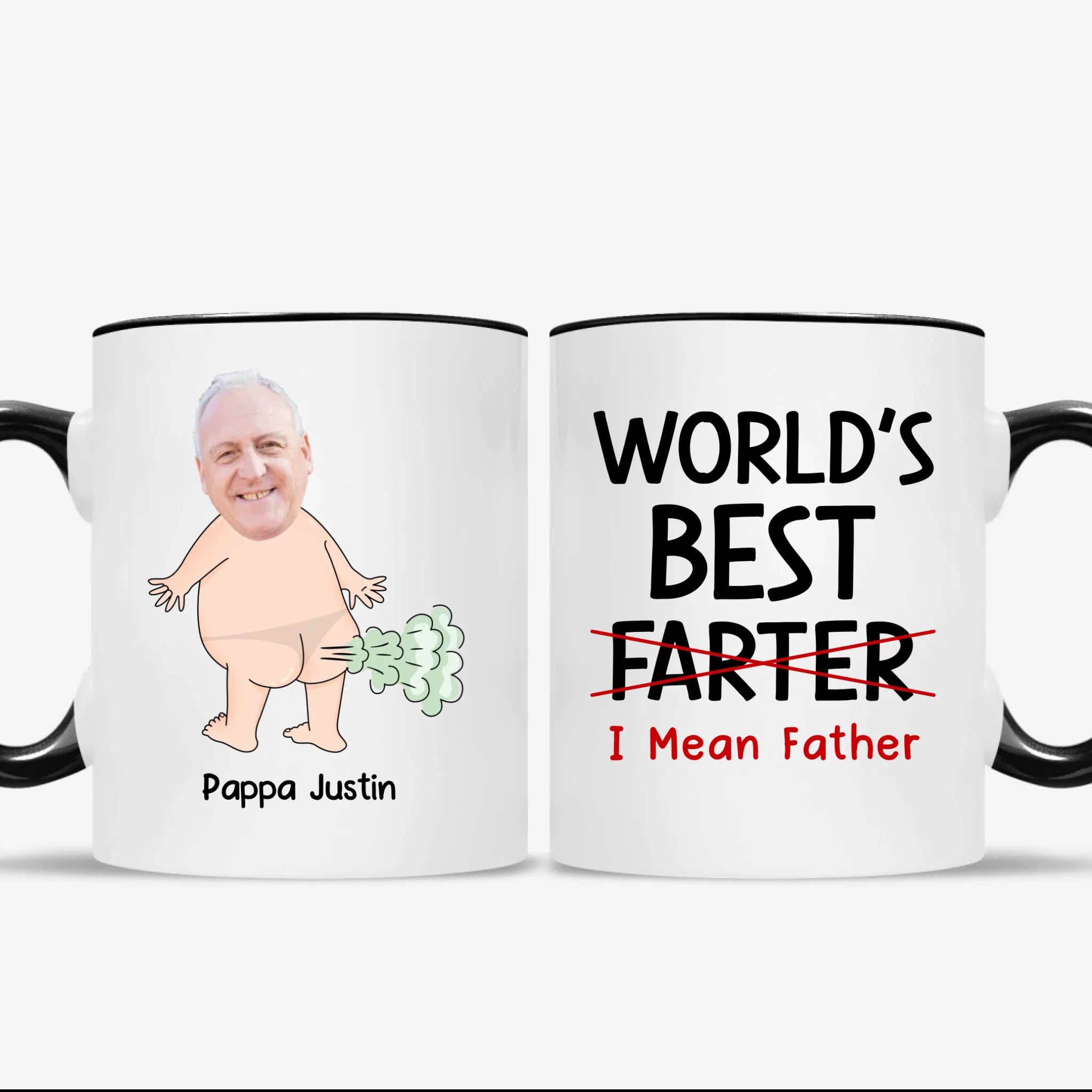 Personlig mugg till Pappa - World's best Farter