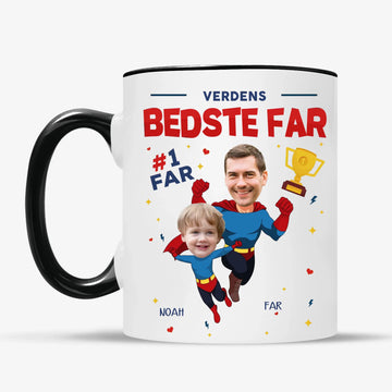 Verdens bedste far - Personlig Foto Krus til Far