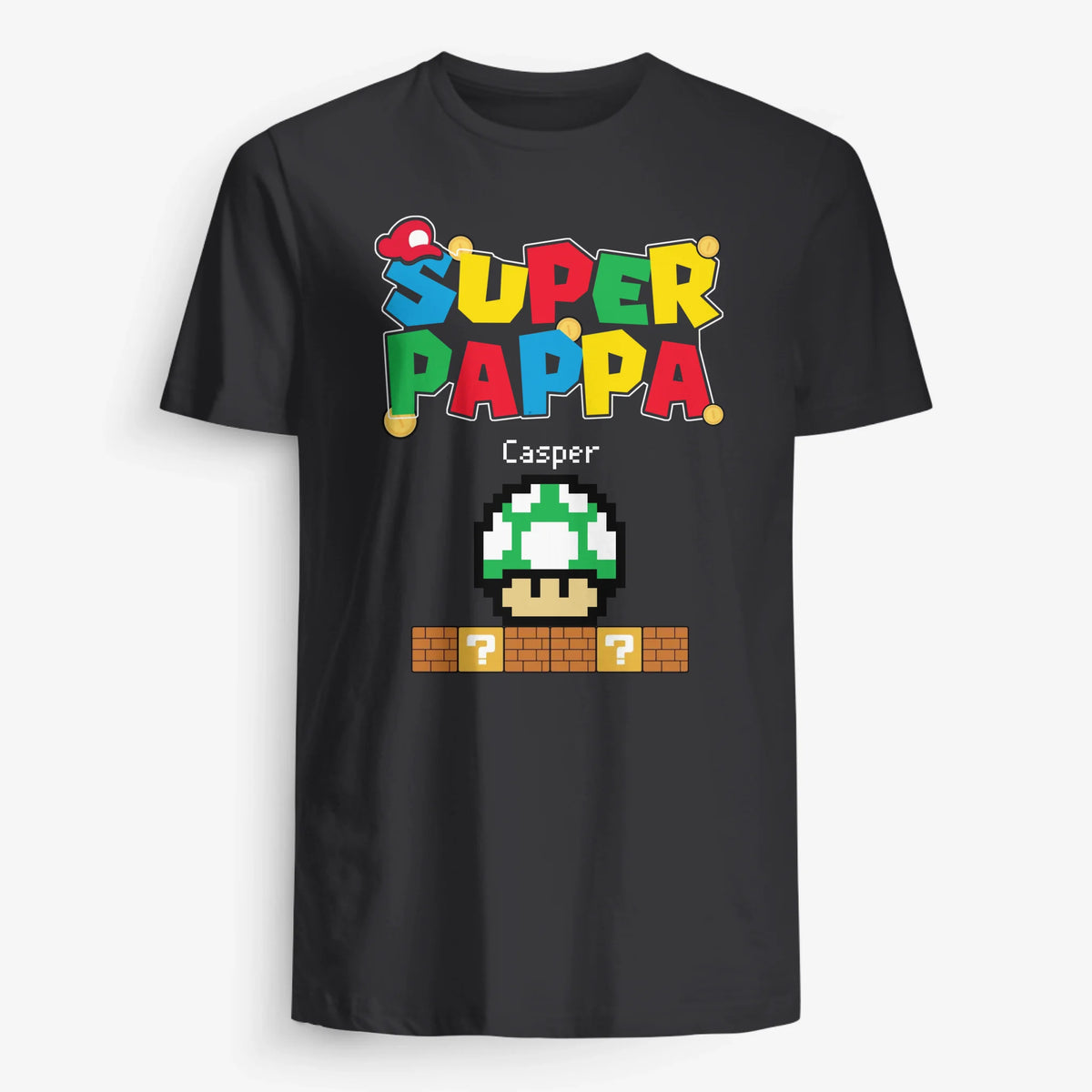 Personlig T-skjorte for far | Tilpasset gave til pappa | Super pappa