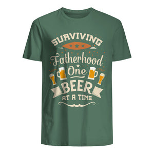 T-shirt for Dad - Surviving fatherhood one beer at a time